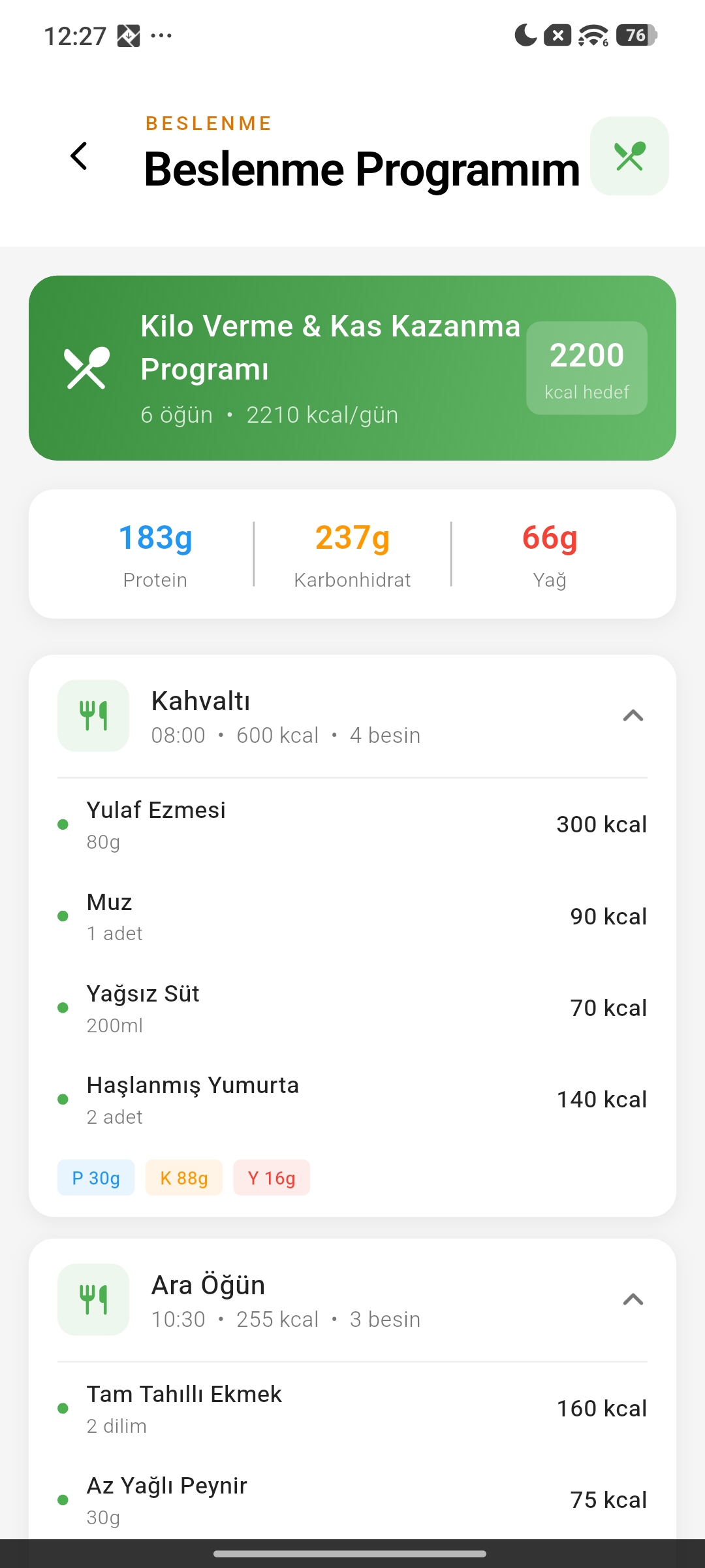 Beslenme Programı